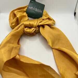 Wild Fable Yellow Shiny Organza Jumbo Scarf Hair Twisters - NWT